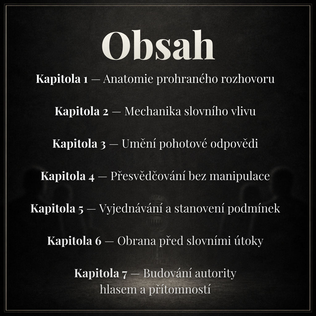 Poslední slovo - Staň se člověkem, kterého si nikdo nedovolí přerušit + BONUS