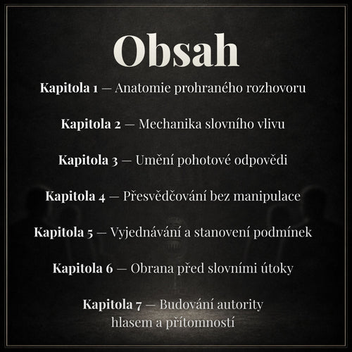 Poslední slovo - Staň se člověkem, kterého si nikdo nedovolí přerušit + BONUS